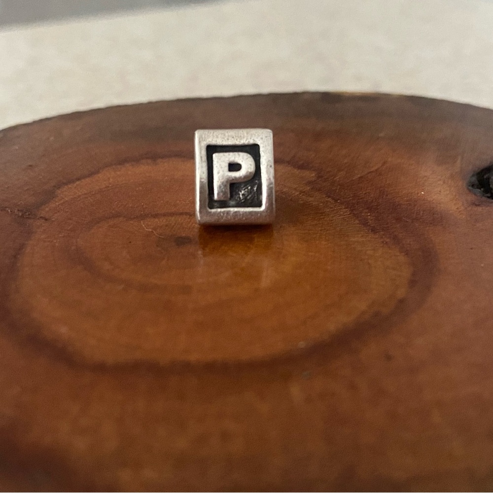 Pandora Silver 'P' Letter Spacer Charm